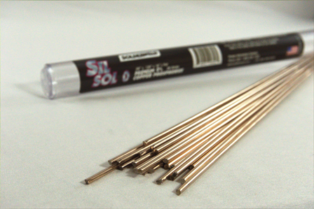 Sil Sol 0 - 0% Phos-Copper Brazing Rods Round